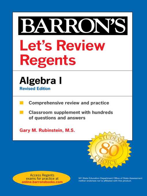 Title details for Let's Review Regents by Barron's Educational Series - Wait list
